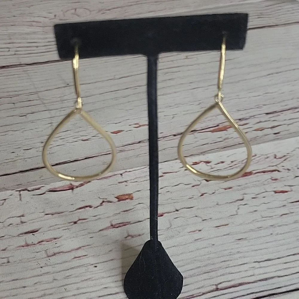 Rhinestone Dangling Large Hoops